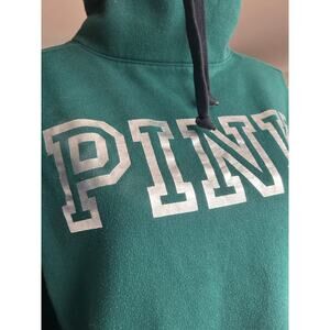 PINK Victoria's Secret Womens Lounge Cowl Neck Pullover Sweatshirt Green Small